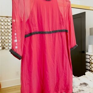 French Connection Vibrant Pink Dress